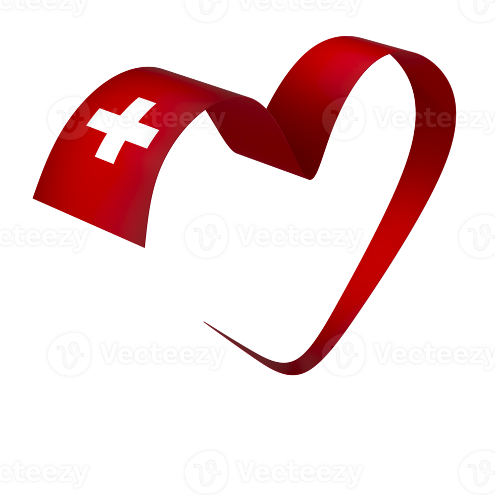 Switzerland flag element design national independence day banner ribbon png