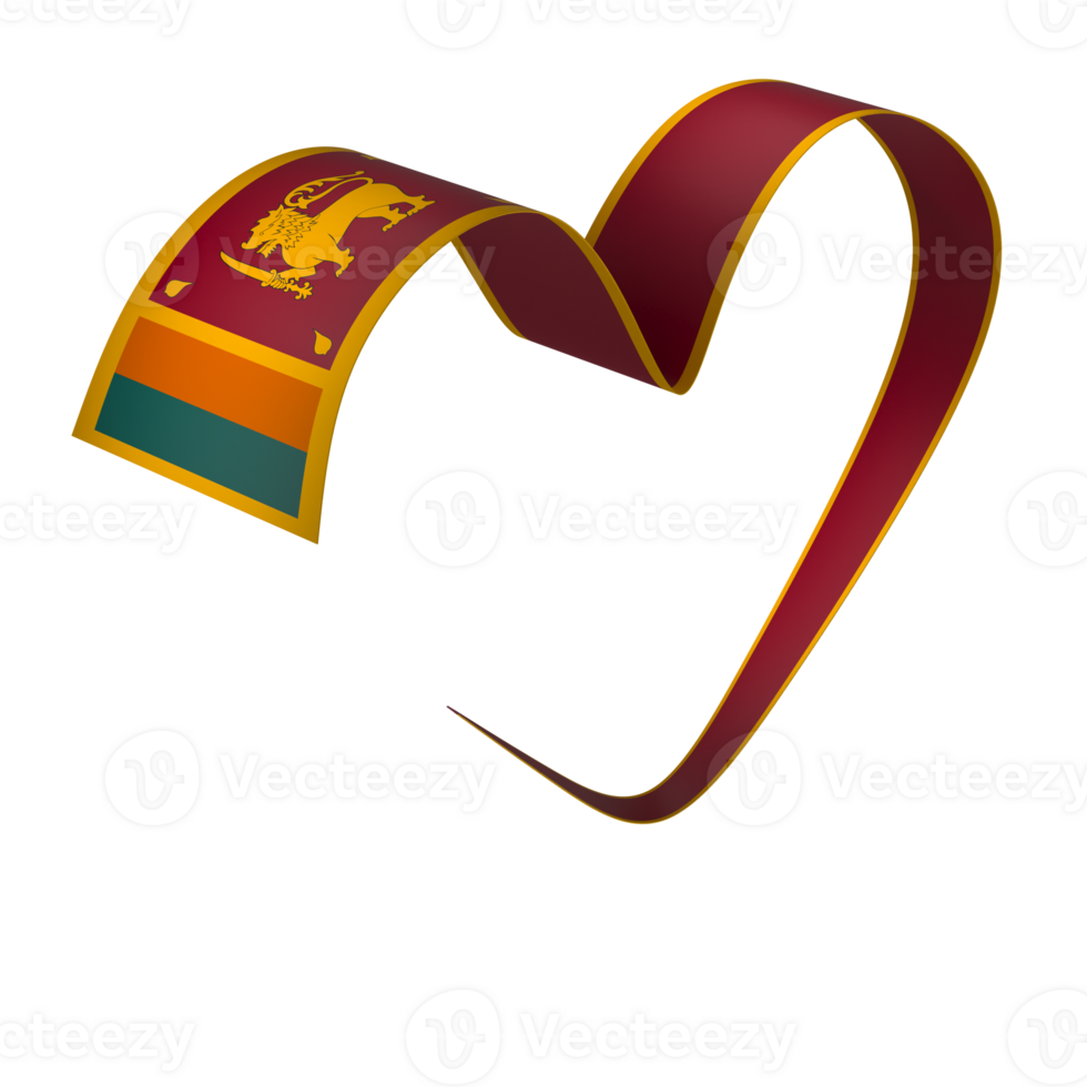 Sri Lanka flag element design national independence day banner ribbon png