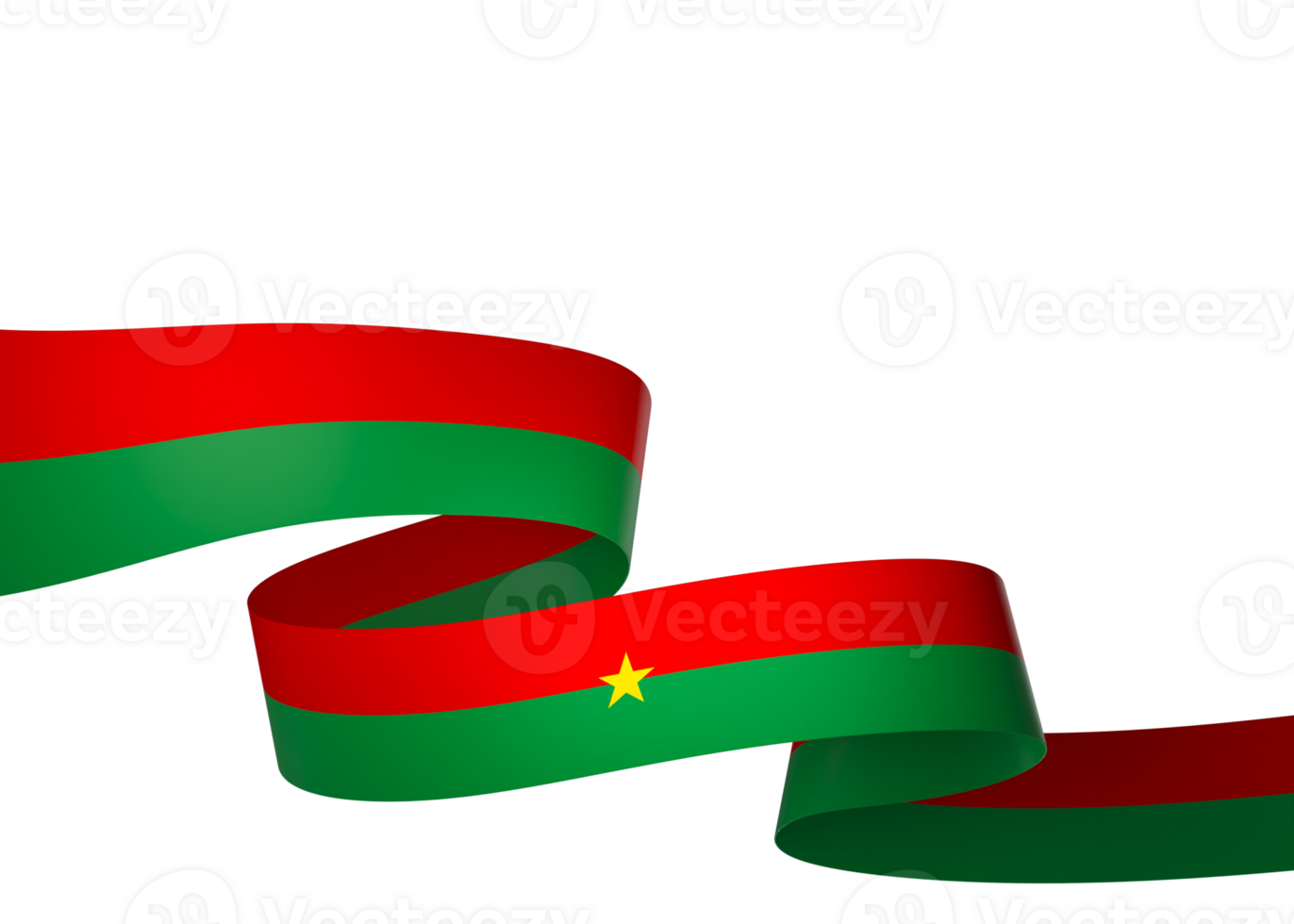 Burkina Faso flag element design national independence day banner ribbon png