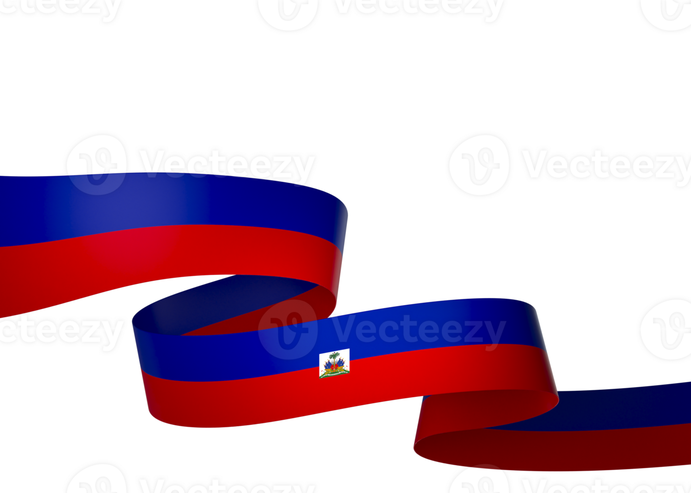 Haiti flag element design national independence day banner ribbon png