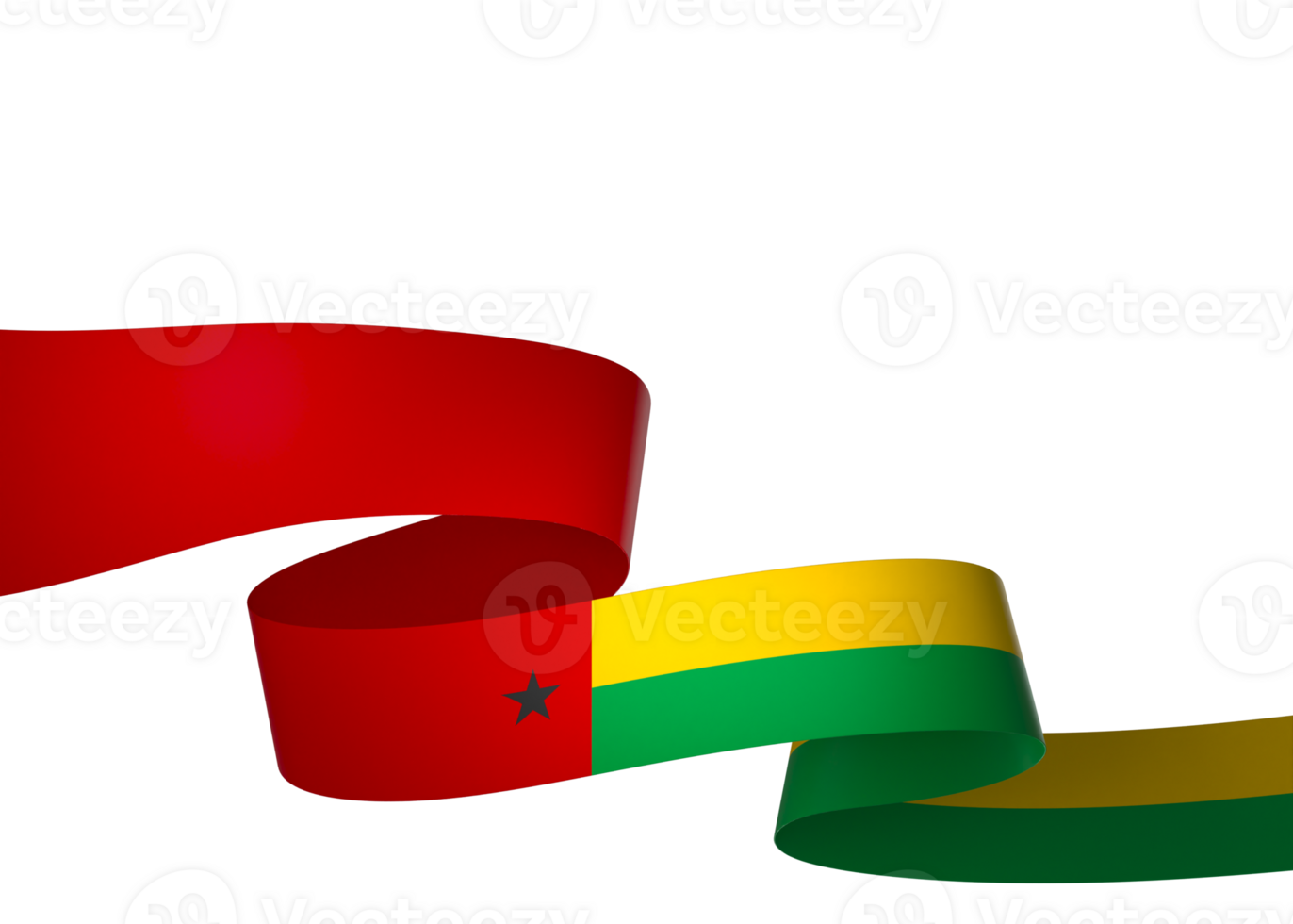 Guinea Bissau flag element design national independence day banner ribbon png