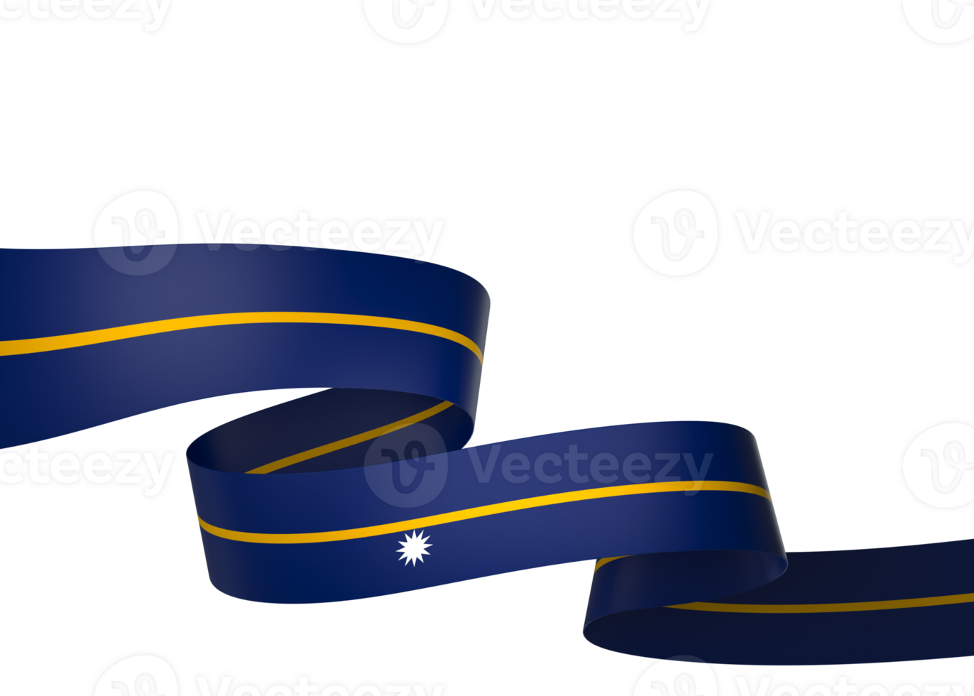 Nauru flag element design national independence day banner ribbon png