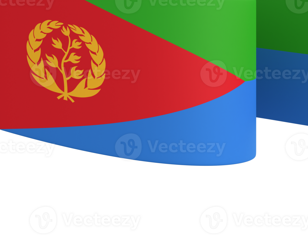 Eritrea flag element design national independence day banner ribbon png