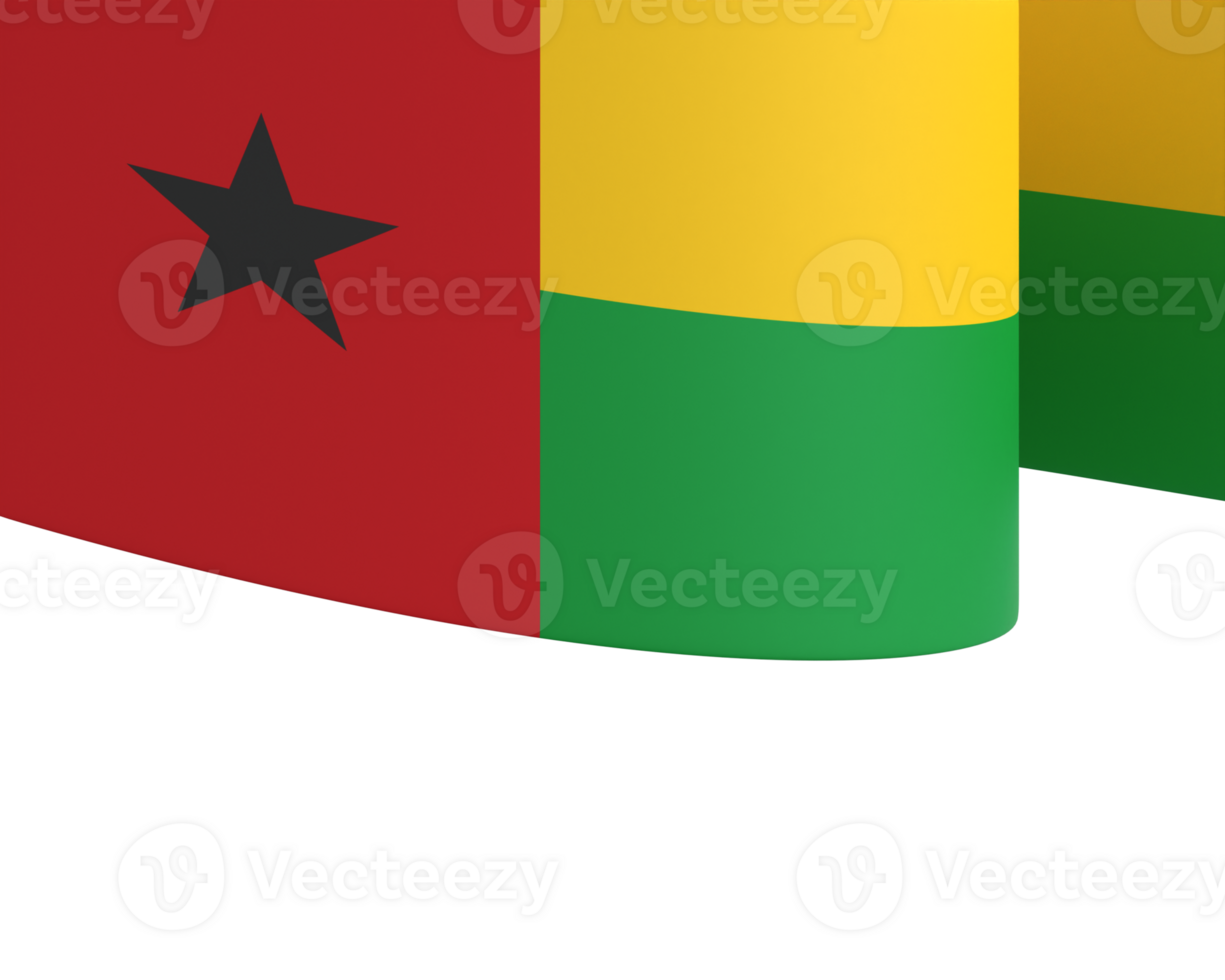 Guinea Bissau flag element design national independence day banner ribbon png