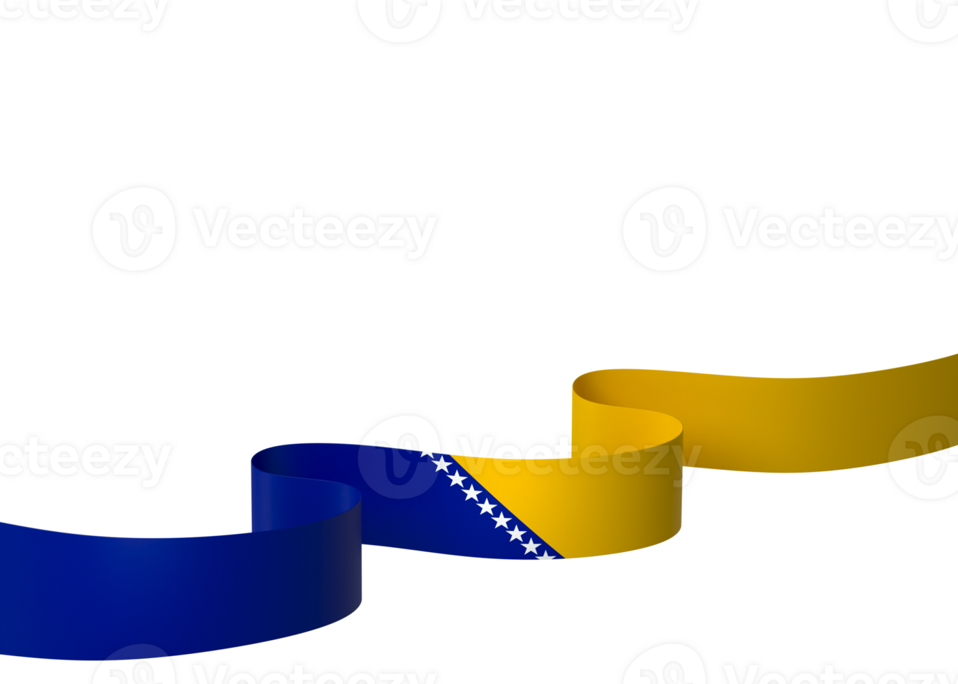 Bosnia and Herzegovina flag element design national independence day banner ribbon png