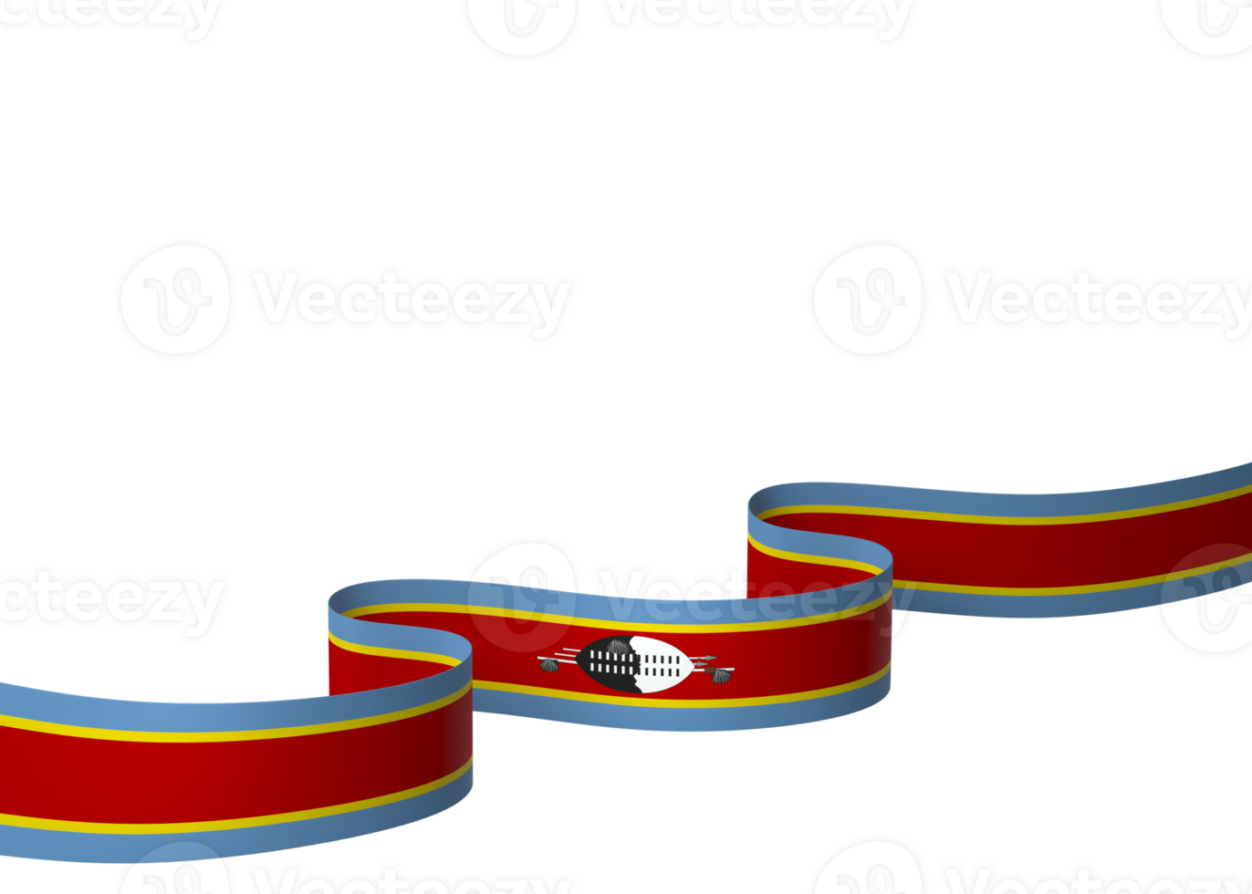 Eswatini flag element design national independence day banner ribbon png