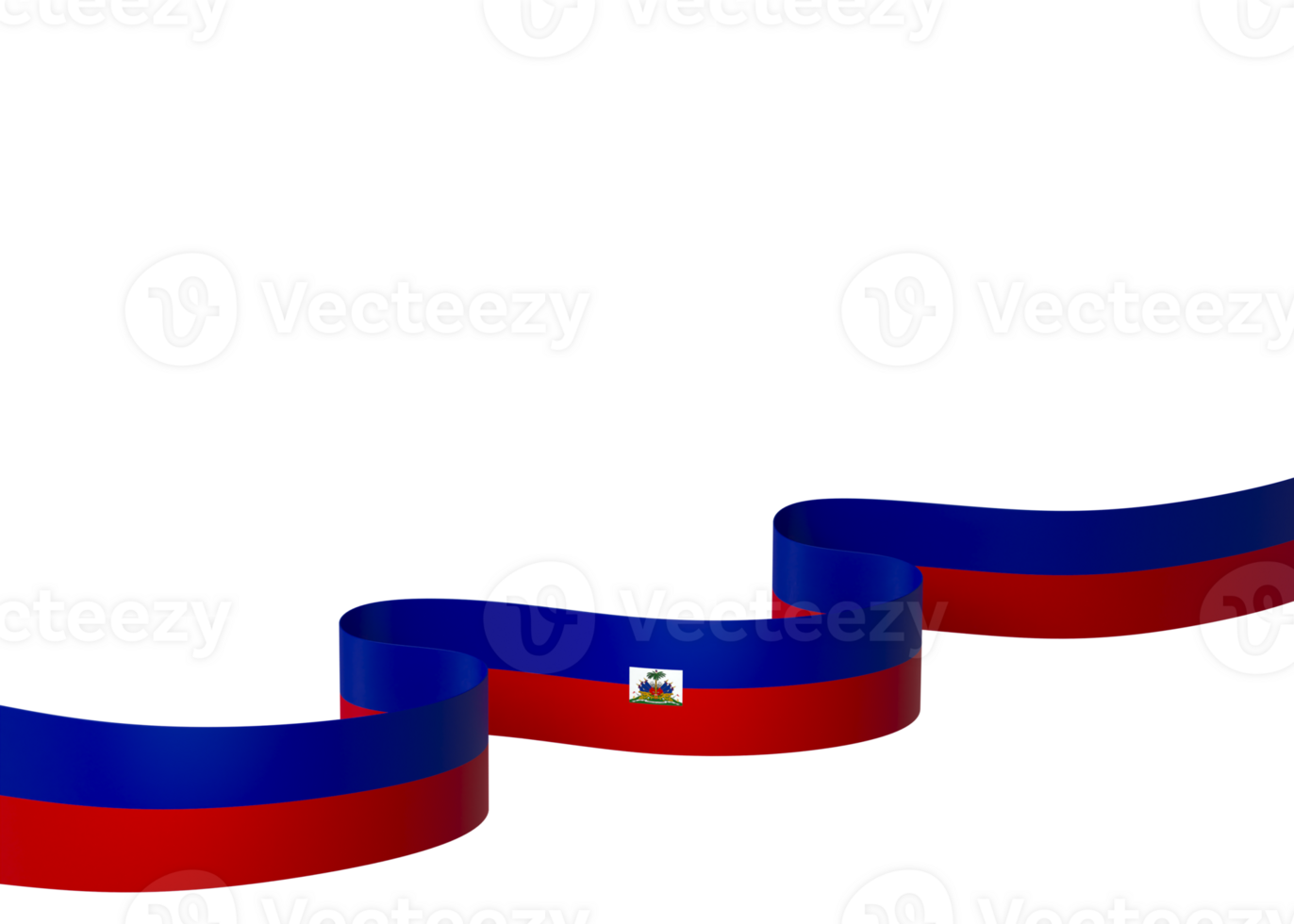 Haiti flag element design national independence day banner ribbon png