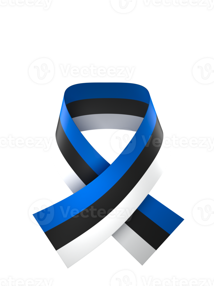 Estonia flag element design national independence day banner ribbon png