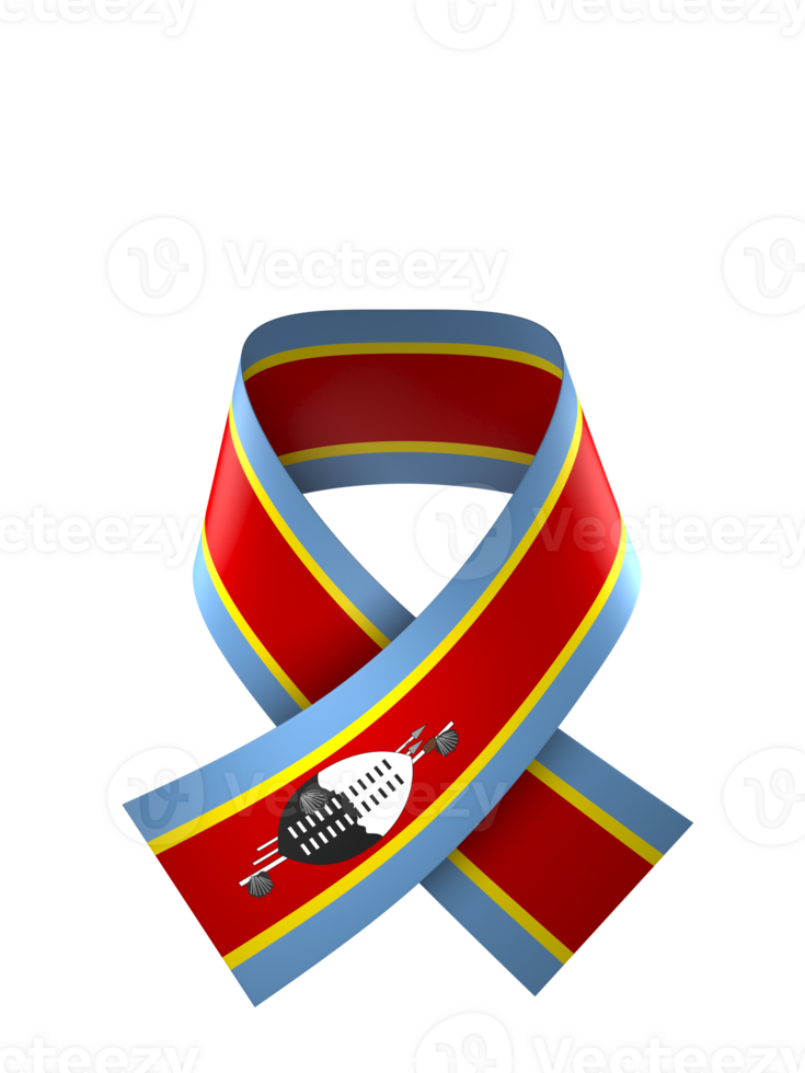 Eswatini flag element design national independence day banner ribbon png