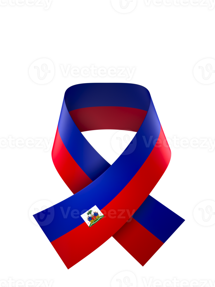 Haiti flag element design national independence day banner ribbon png