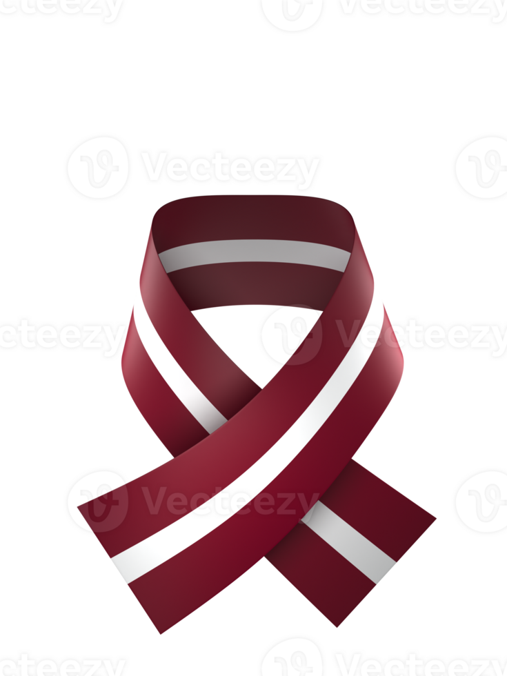 Latvia flag element design national independence day banner ribbon png