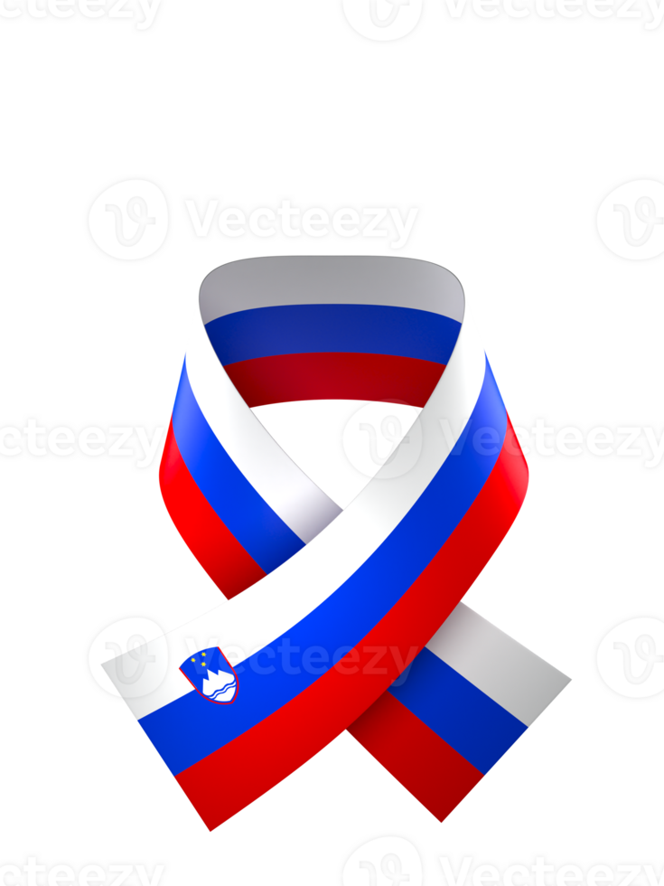 Slovenia flag element design national independence day banner ribbon png