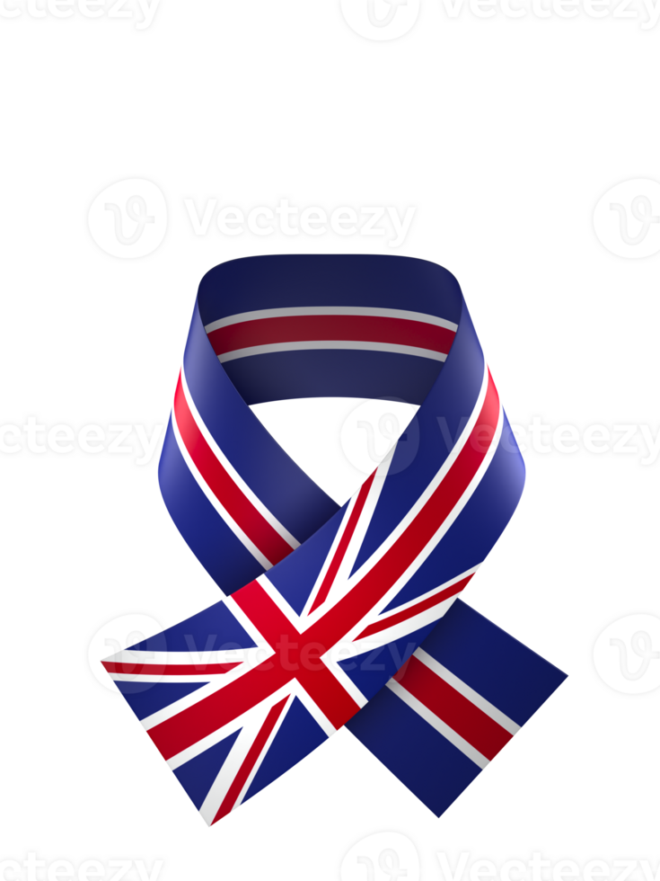 United Kingdom flag element design national independence day banner ribbon png
