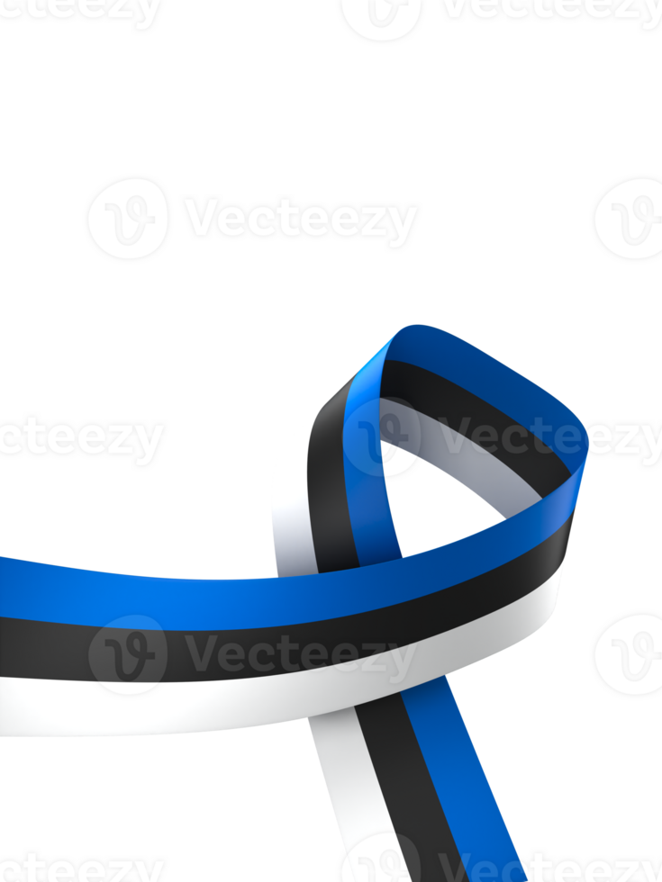 Estonia flag element design national independence day banner ribbon png