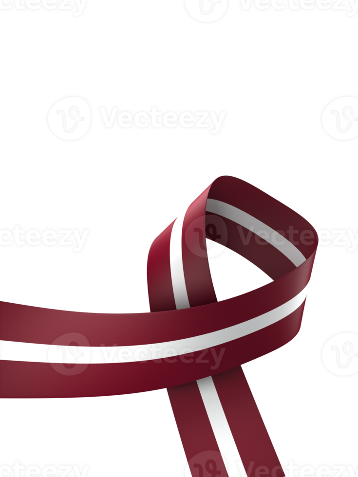 Latvia flag element design national independence day banner ribbon png