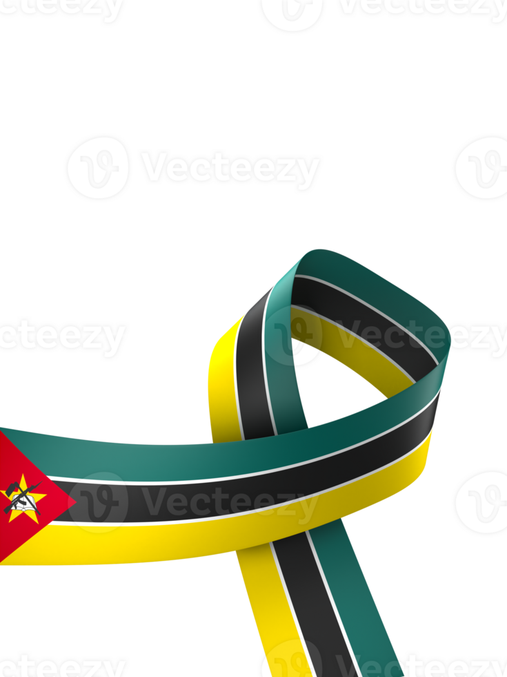 Mozambique Flagge Element Design National Unabhängigkeit Tag Banner Band png