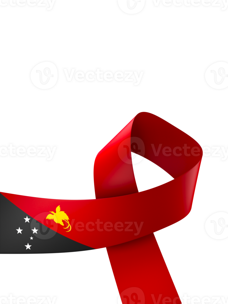 papua nuovo Guinea bandiera elemento design nazionale indipendenza giorno bandiera nastro png