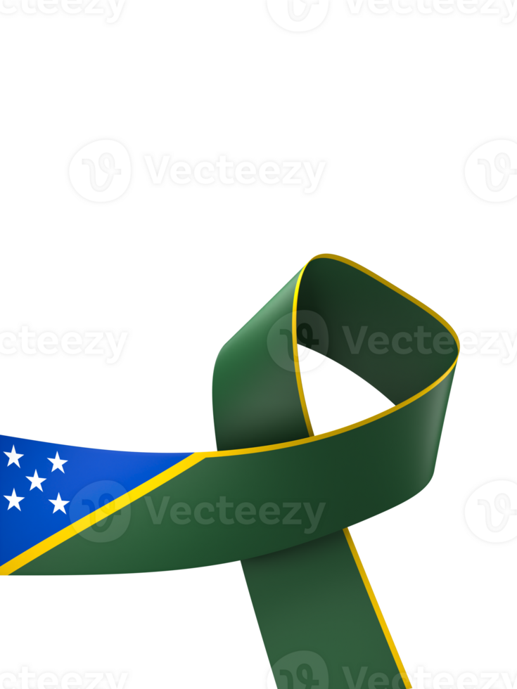 Solomon Islands flag element design national independence day banner ribbon png