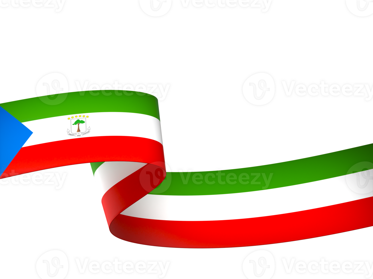 Equatorial Guinea flag element design national independence day banner ribbon png