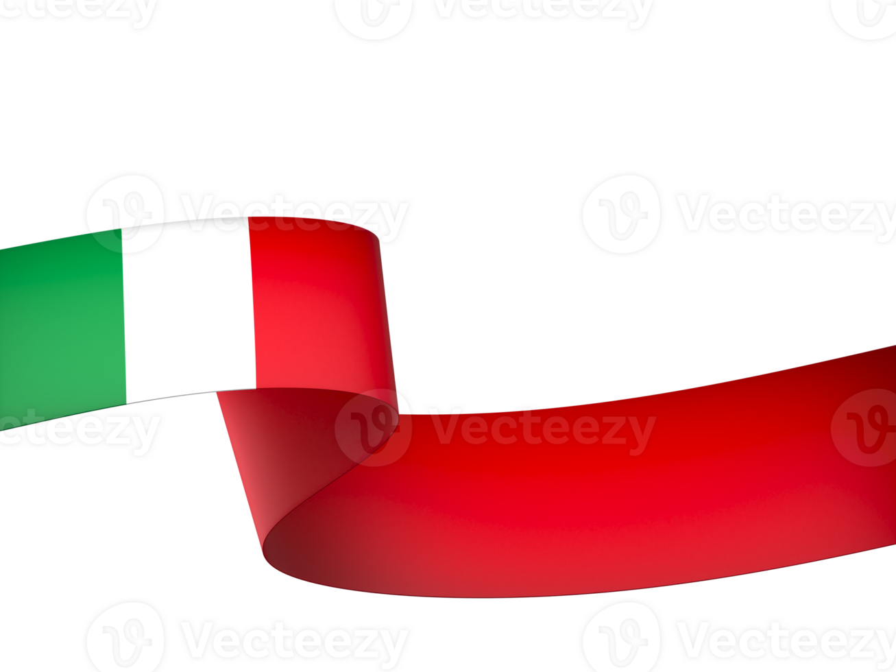 Italia bandiera elemento design nazionale indipendenza giorno bandiera nastro png