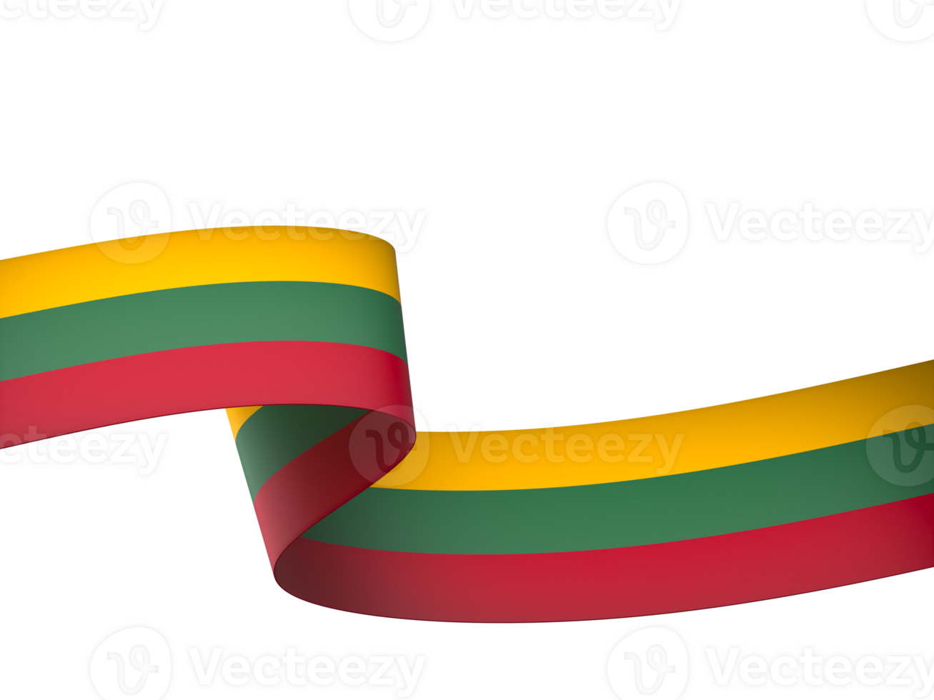 Lithuania flag element design national independence day banner ribbon png