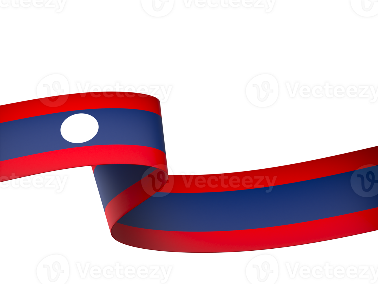 Laos flag element design national independence day banner ribbon png