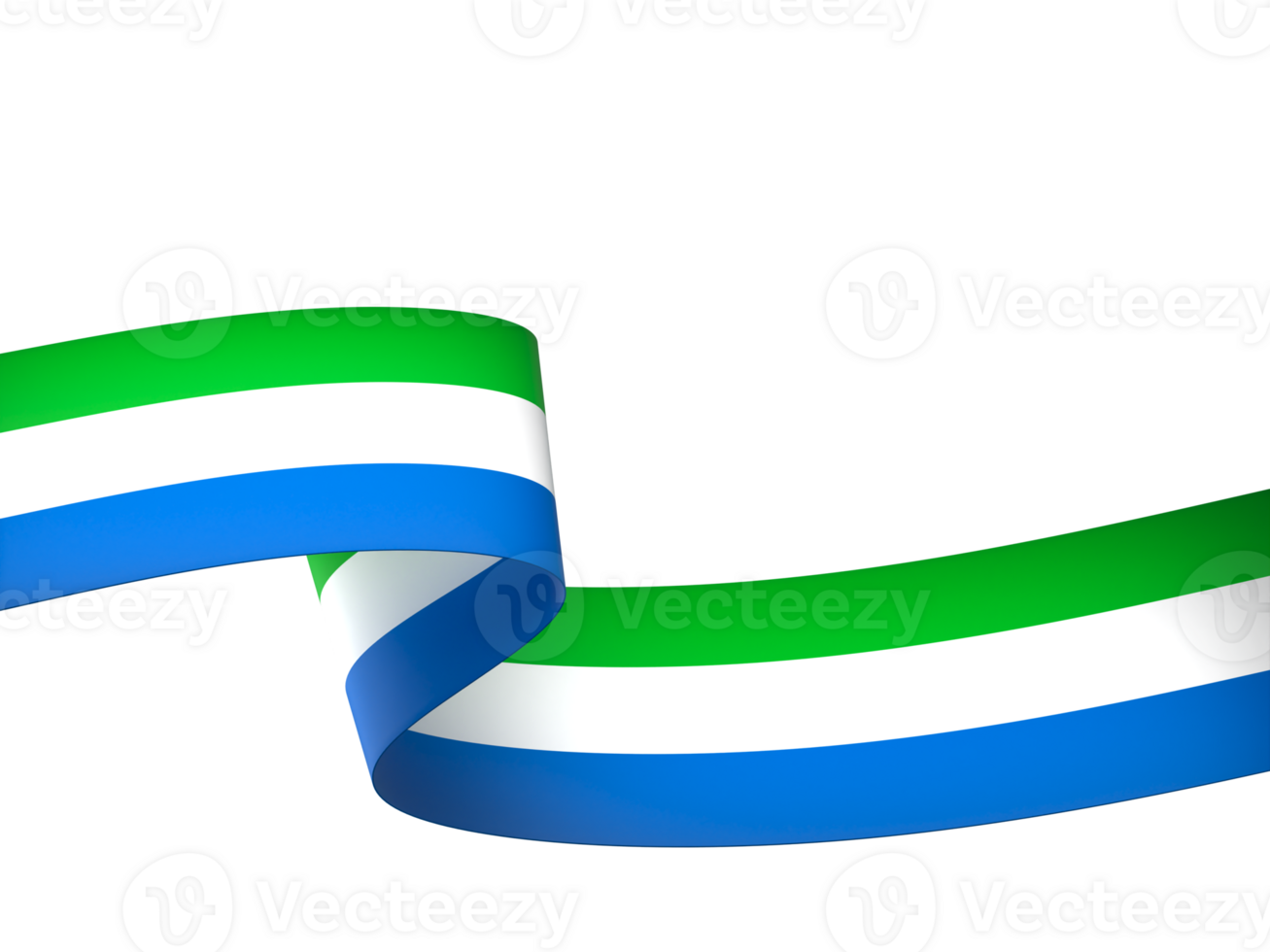 Sierra Leone flag element design national independence day banner ribbon png