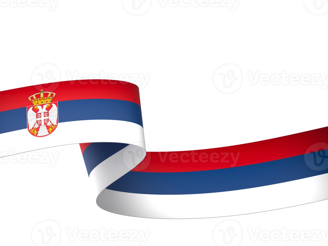 Serbia flag element design national independence day banner ribbon png