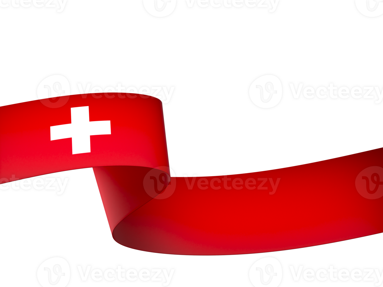 Switzerland flag element design national independence day banner ribbon png