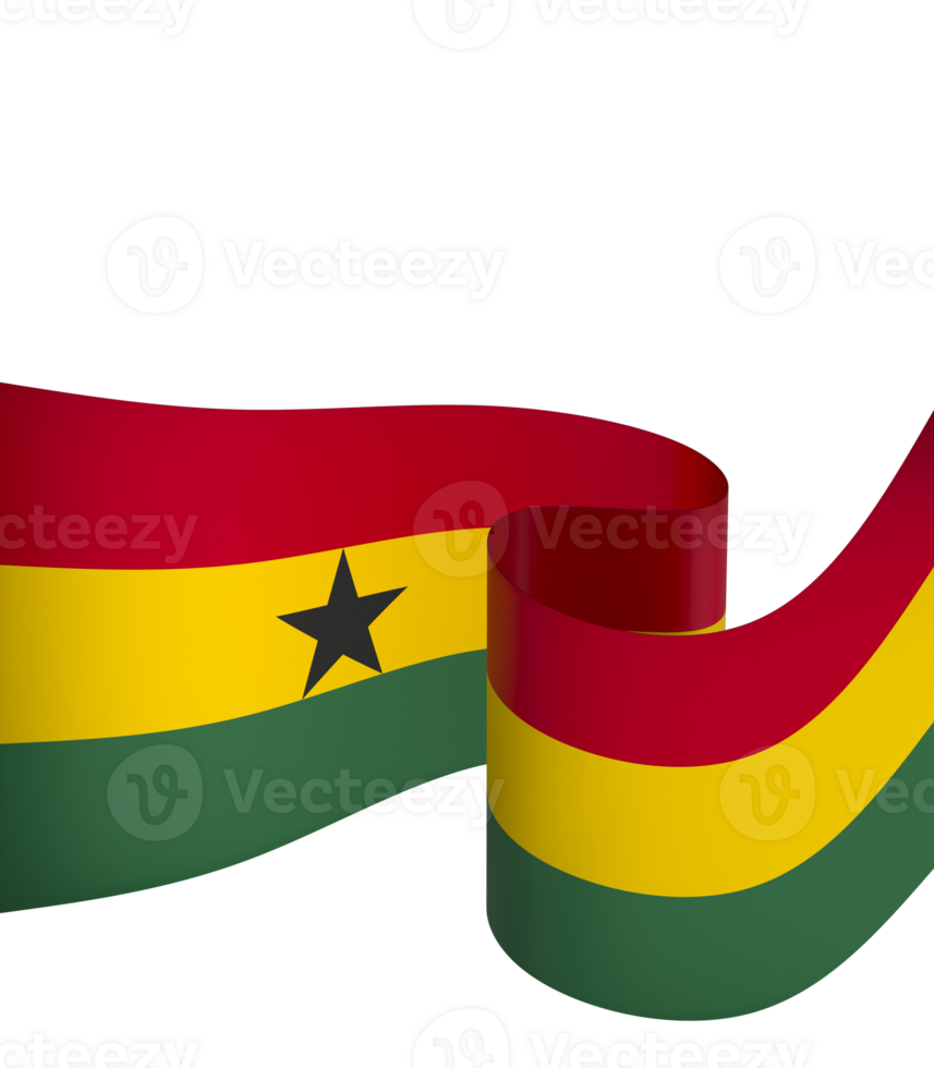 ghana flagga element design nationell oberoende dag baner band png