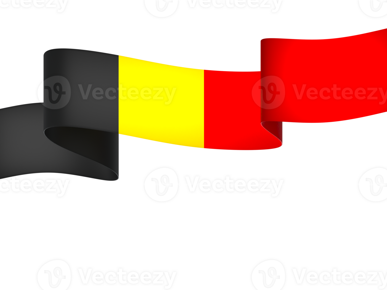 Belgium flag element design national independence day banner ribbon png