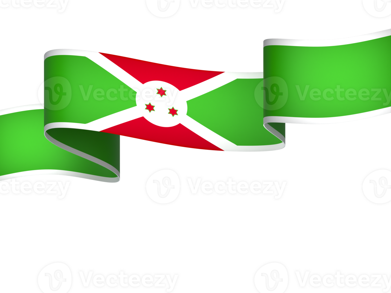 Burundi flag element design national independence day banner ribbon png