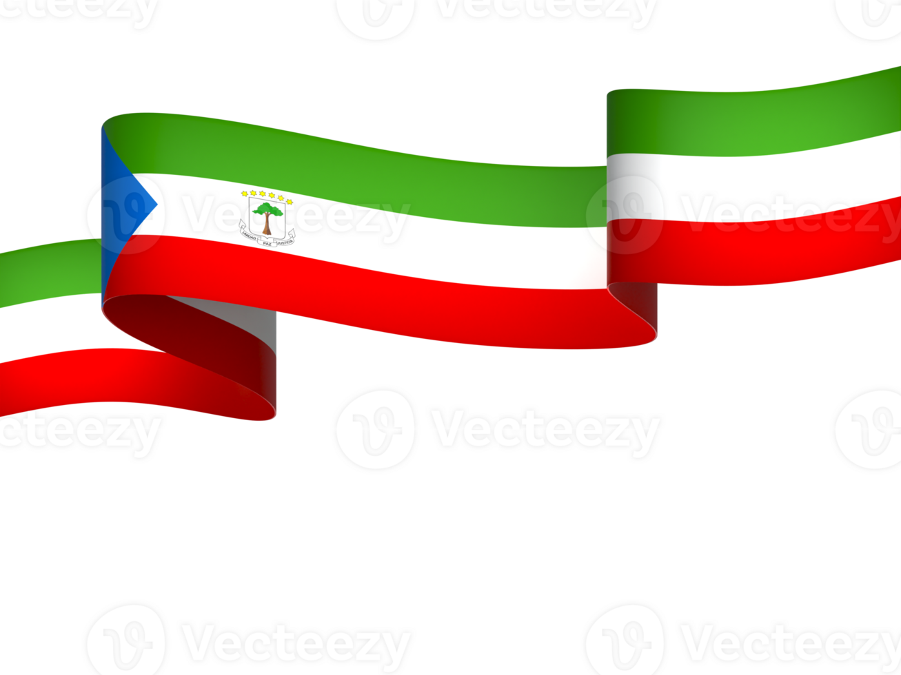 Equatorial Guinea flag element design national independence day banner ribbon png