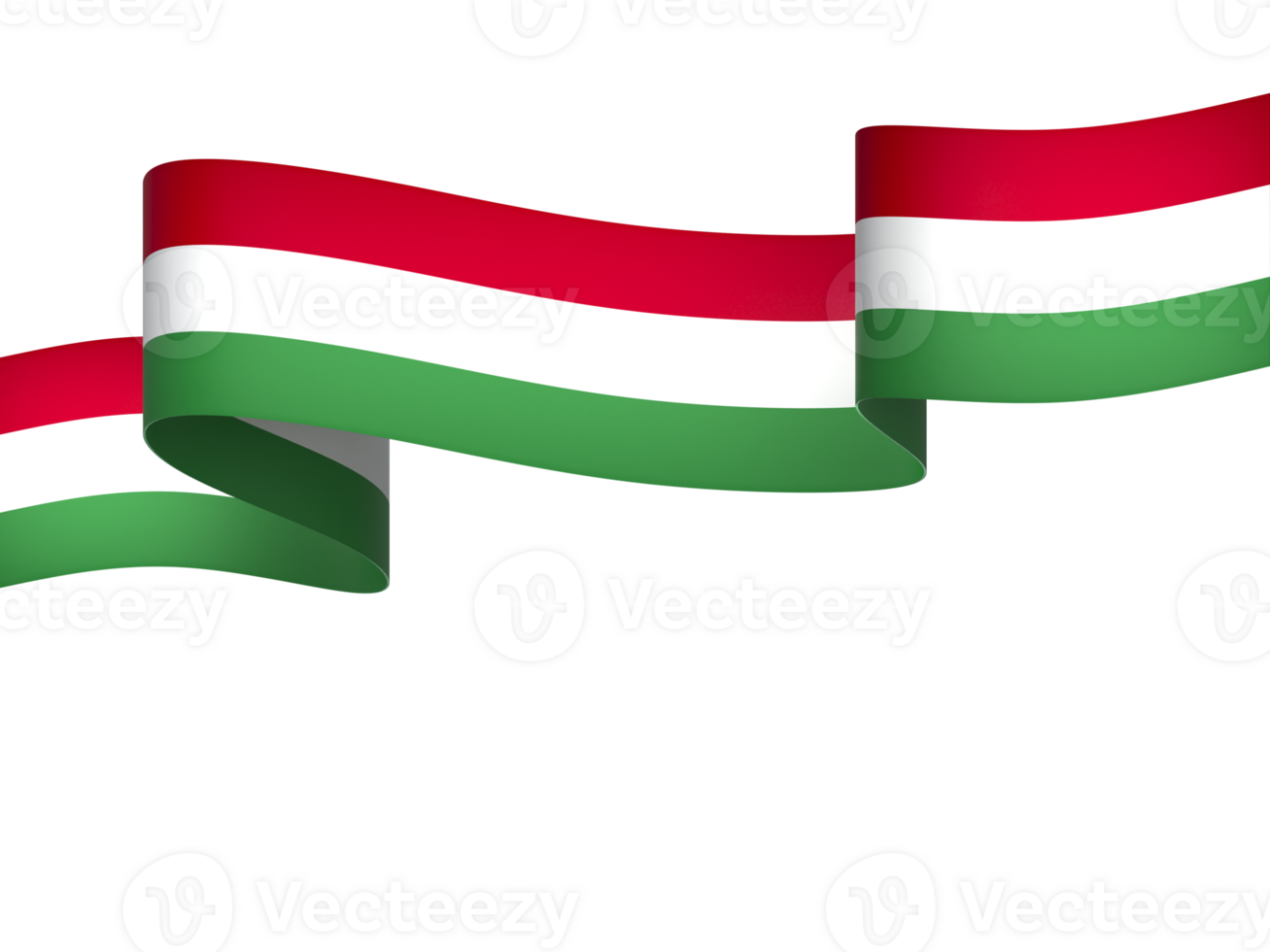 Hungary flag element design national independence day banner ribbon png