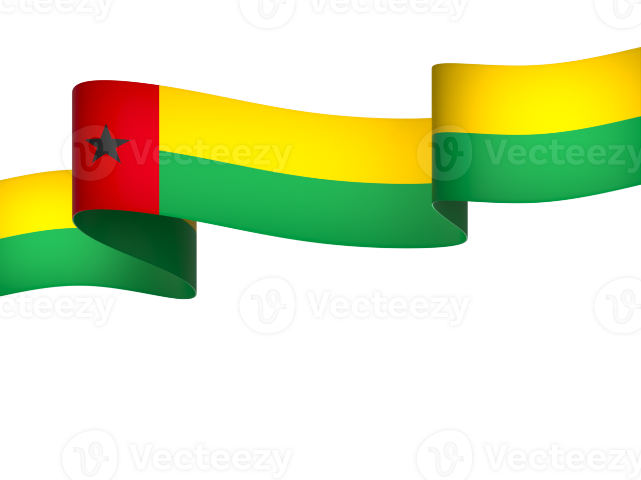 Guinea Bissau flag element design national independence day banner ribbon png