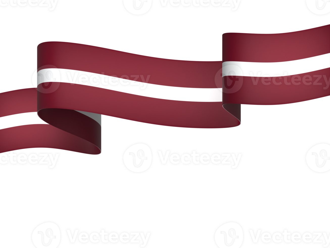 Latvia flag element design national independence day banner ribbon png