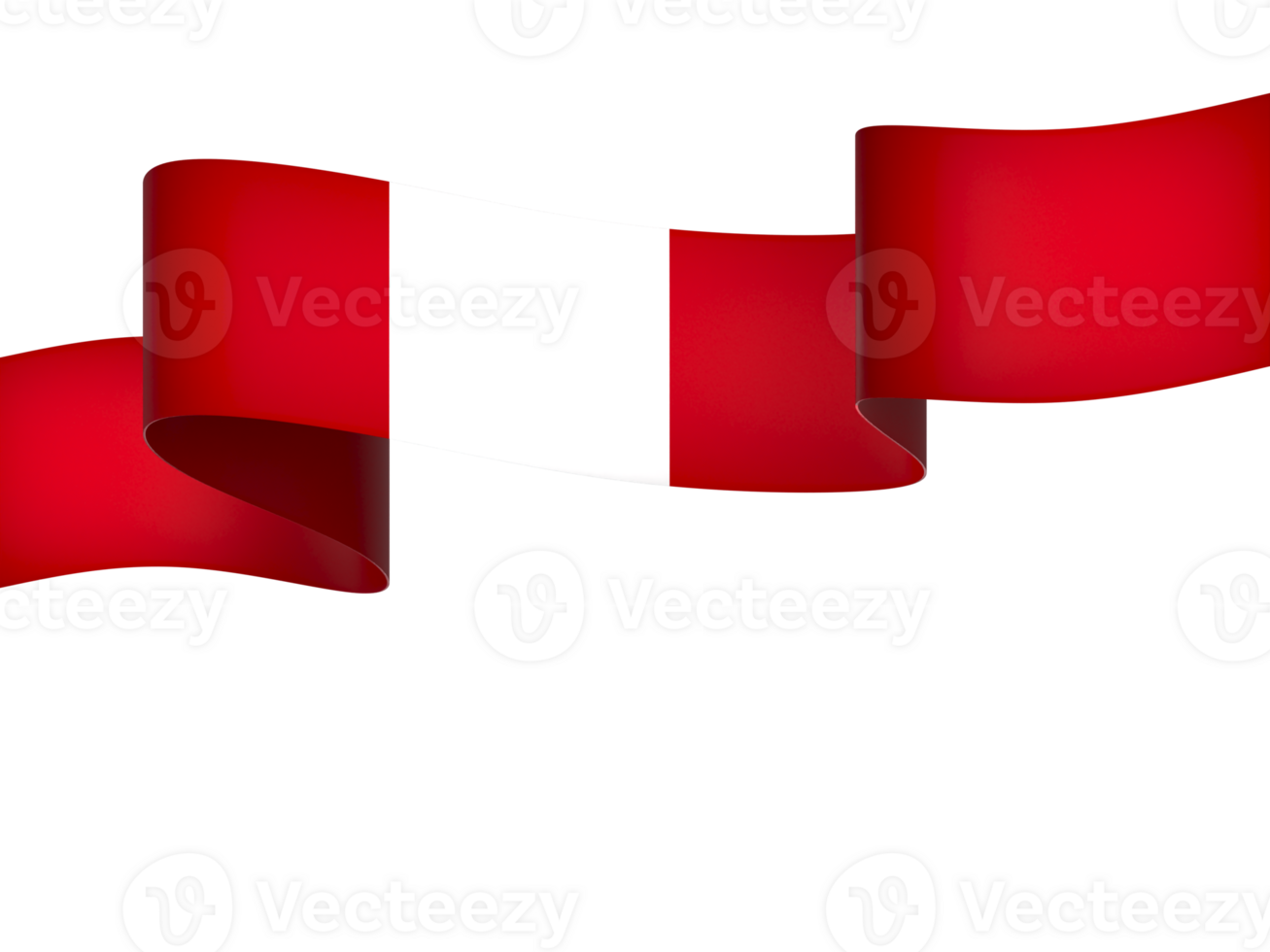 Peru flag element design national independence day banner ribbon png