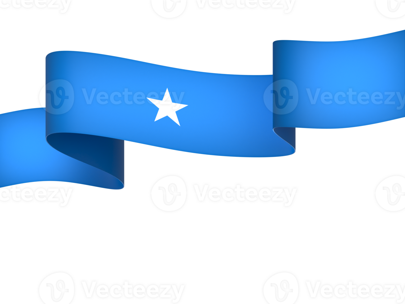Somalia flag element design national independence day banner ribbon png
