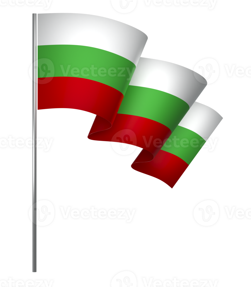 Bulgaria flag element design national independence day banner ribbon png