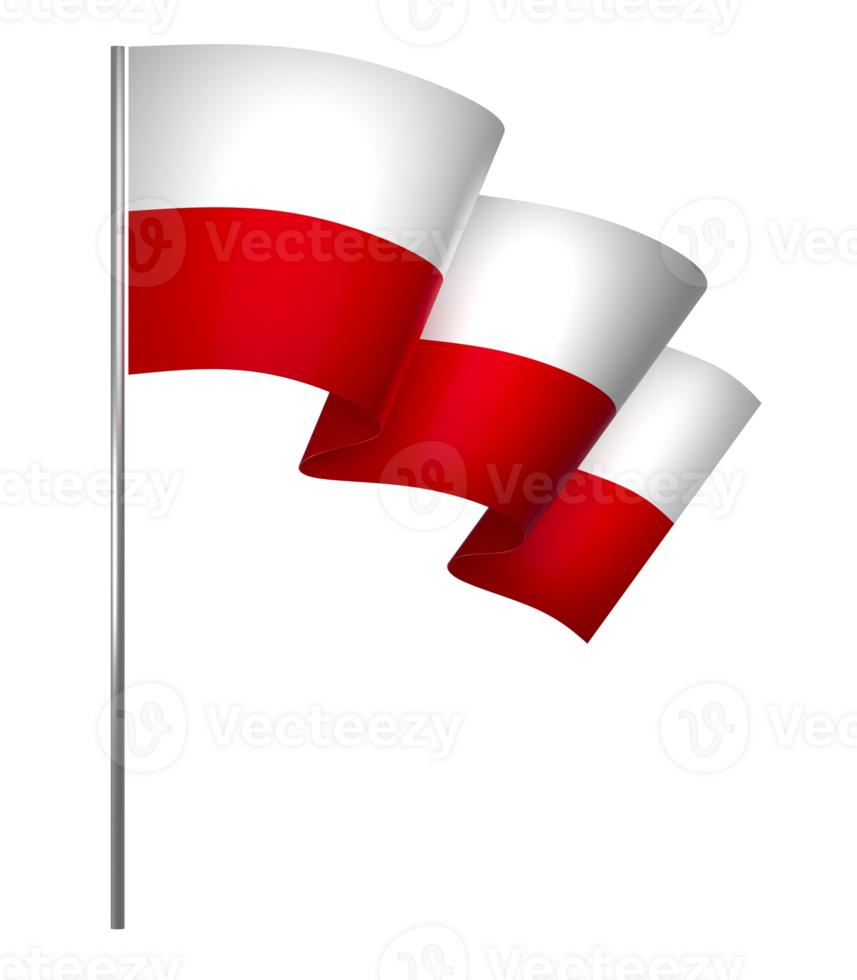 Poland flag element design national independence day banner ribbon png