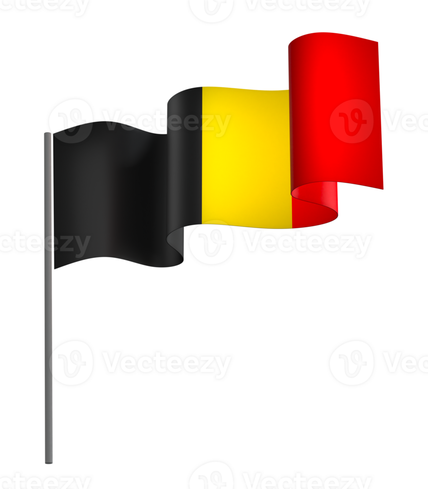 Belgium flag element design national independence day banner ribbon png