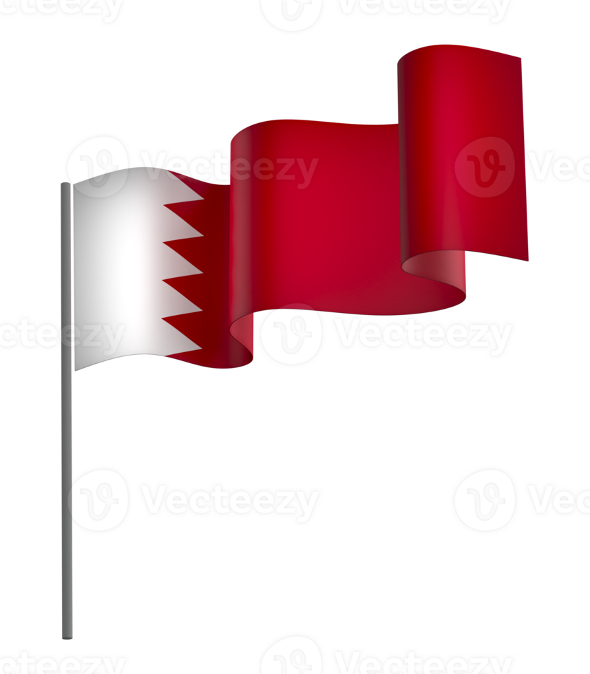 Bahrain flag element design national independence day banner ribbon png