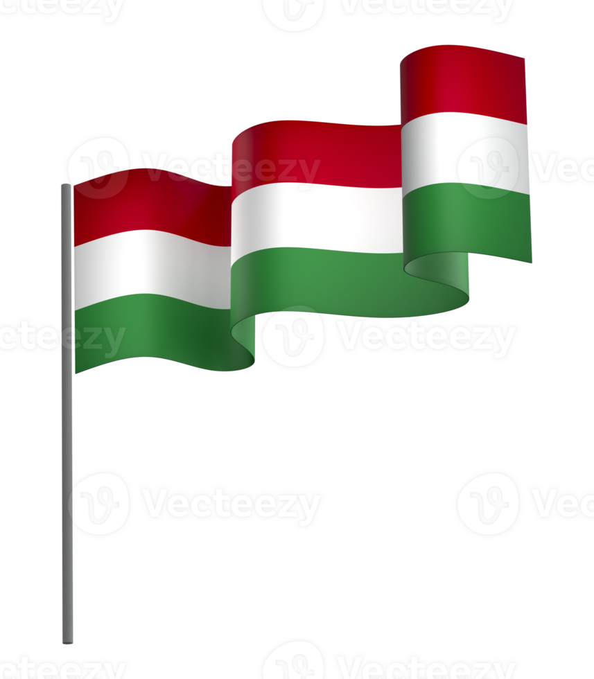 Hungary flag element design national independence day banner ribbon png