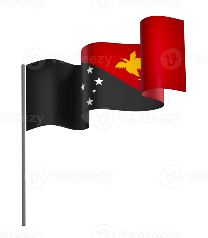 papua ny guinea flagga element design nationell oberoende dag baner band png