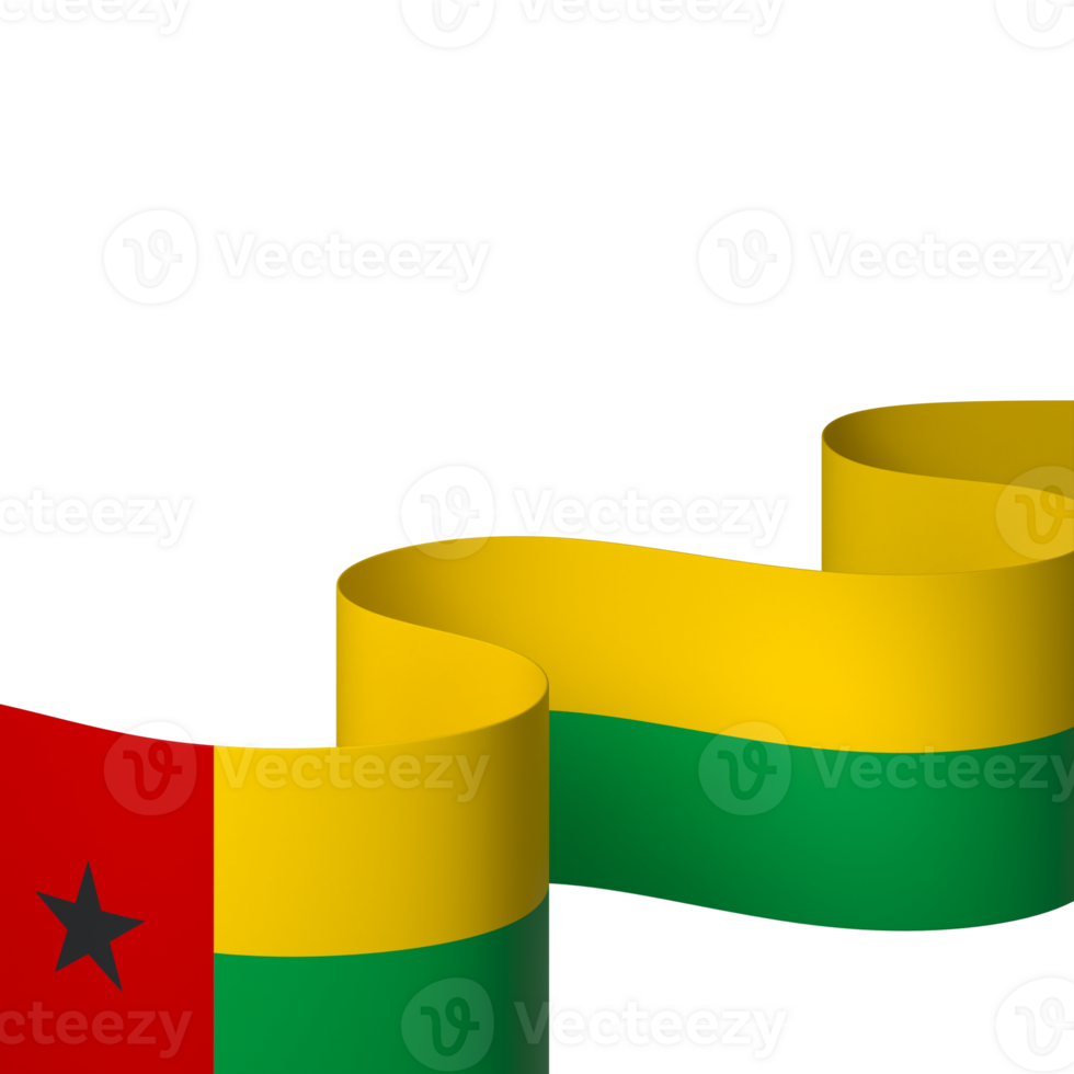 Guinea Bissau flag element design national independence day banner ribbon png