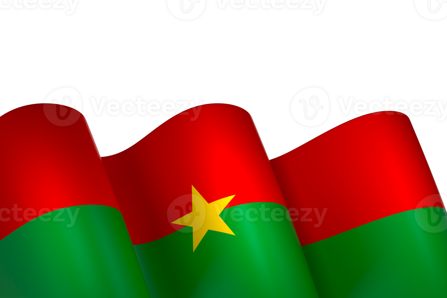 Burkina Faso flag element design national independence day banner ribbon png