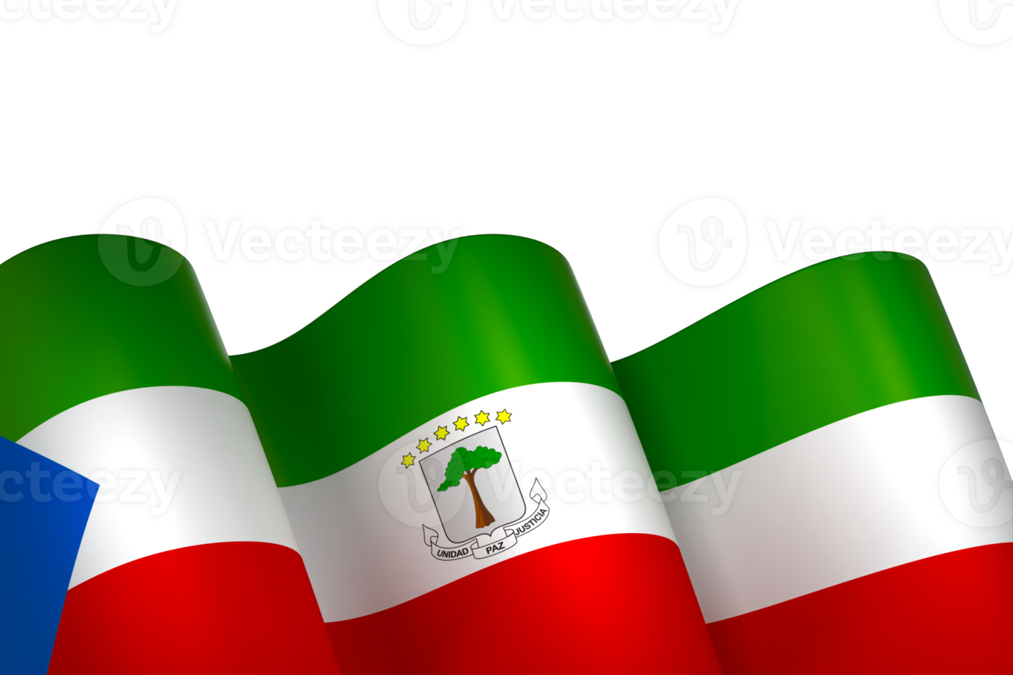 Equatorial Guinea flag element design national independence day banner ribbon png