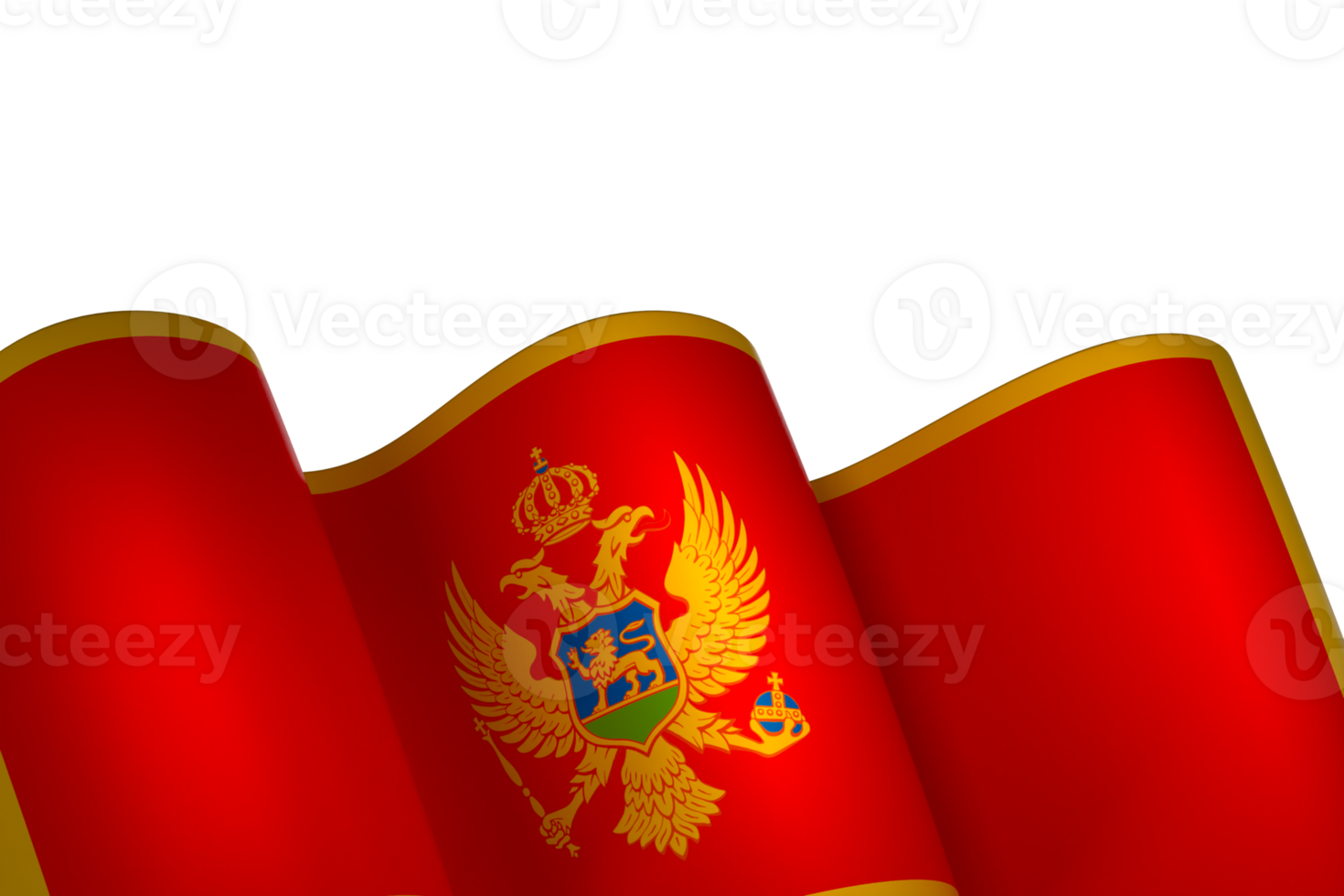 Montenegro flag element design national independence day banner ribbon png