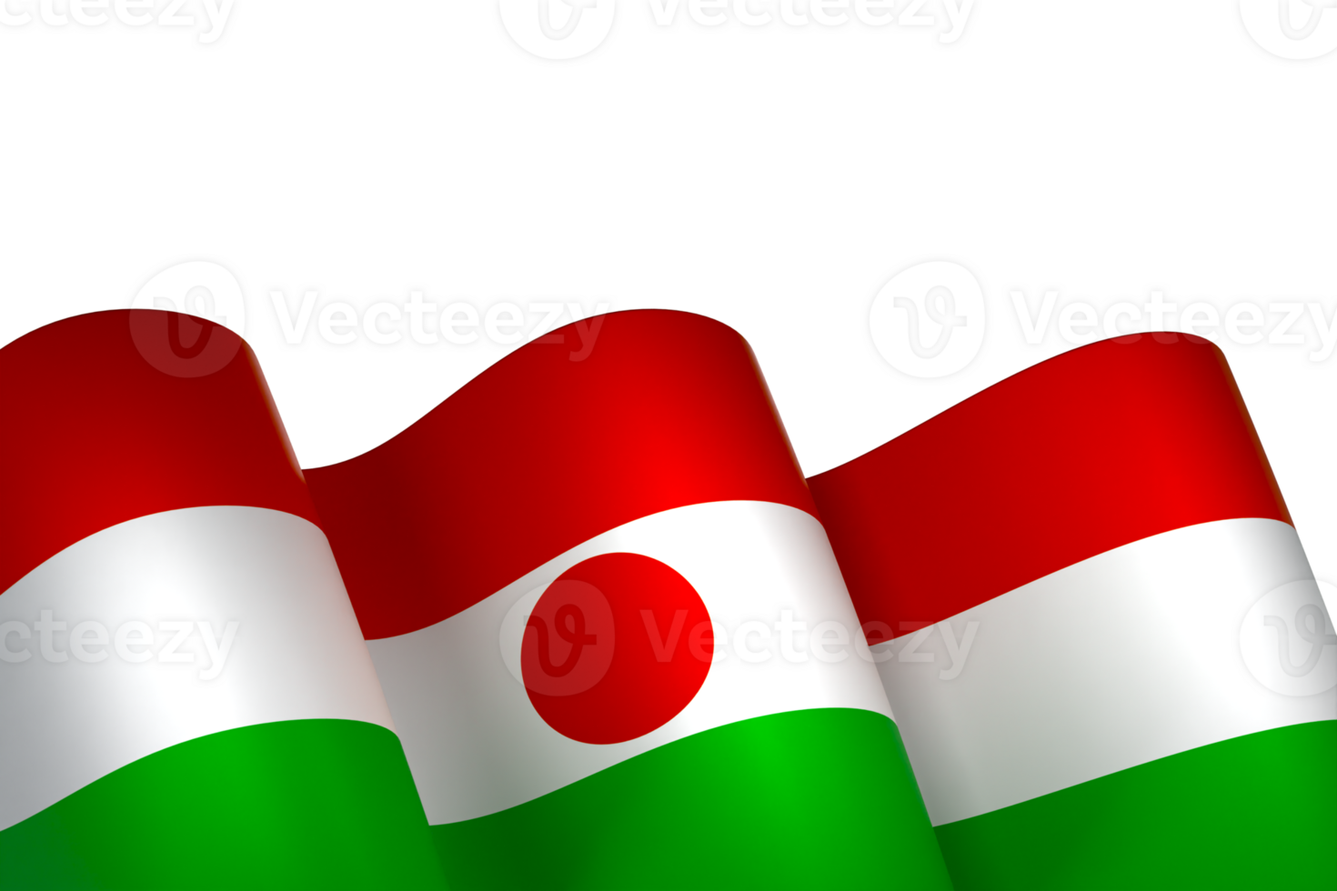 Niger flag element design national independence day banner ribbon png