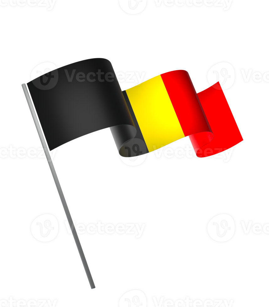 Belgium flag element design national independence day banner ribbon png